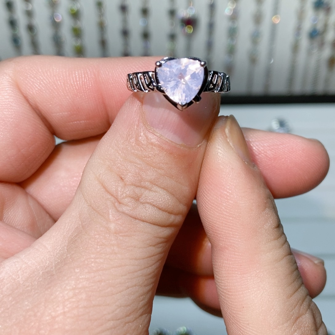 紫晶珠宝半成品银S925镶嵌