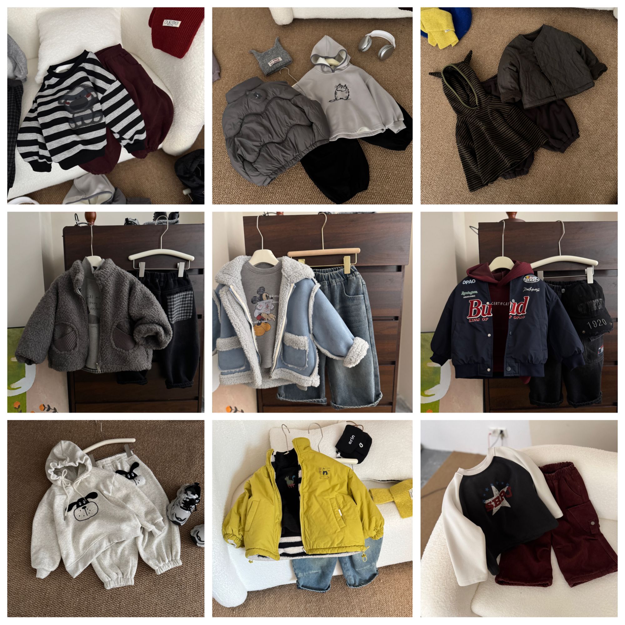 【秋冬款单件701】2025秋冬季新款儿童时尚韩版潮流男童休闲套装