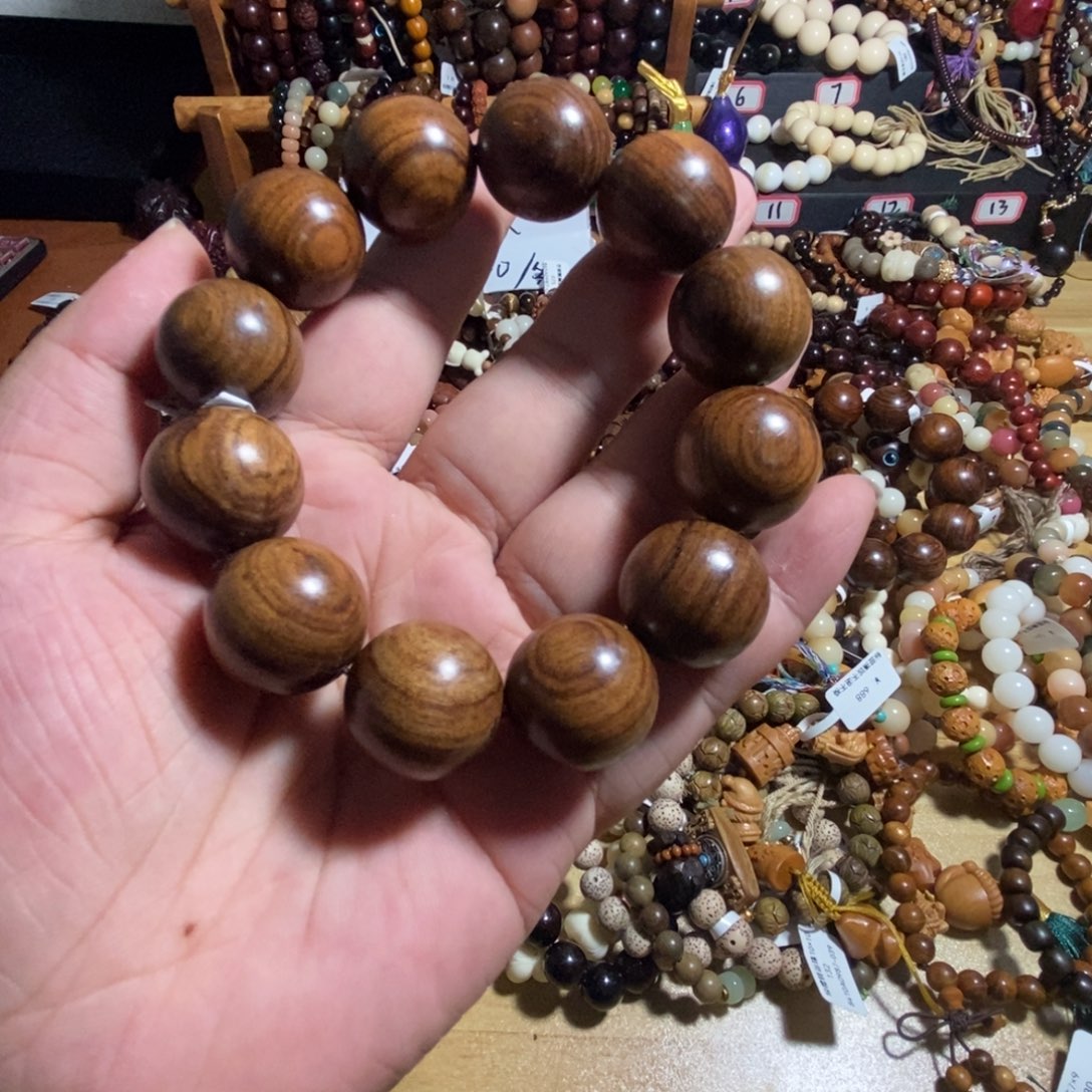 木质非金属素圈手串