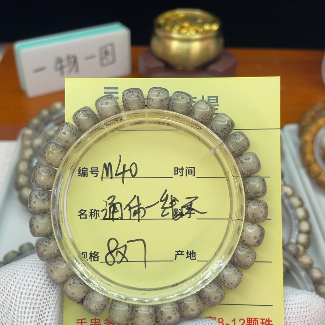 菩提籽类M通体一线天