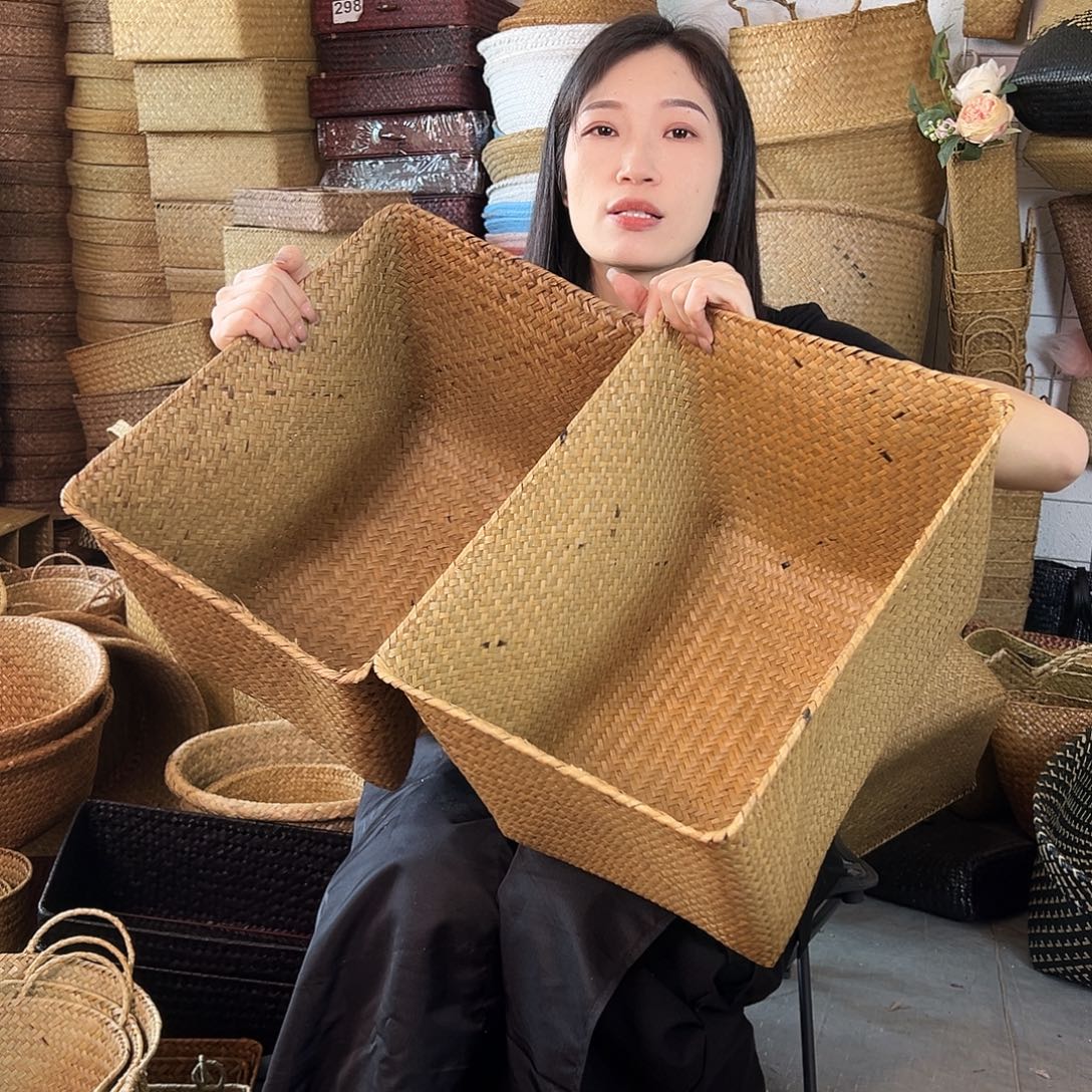 草编草编包/草编收纳盒微瑕疵