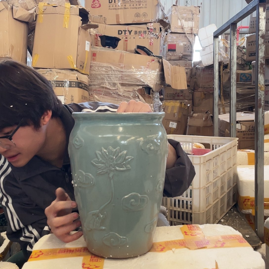 红陶宜兴紫砂花盆