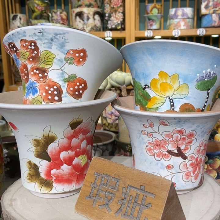 红陶景德镇艺术手绘作品