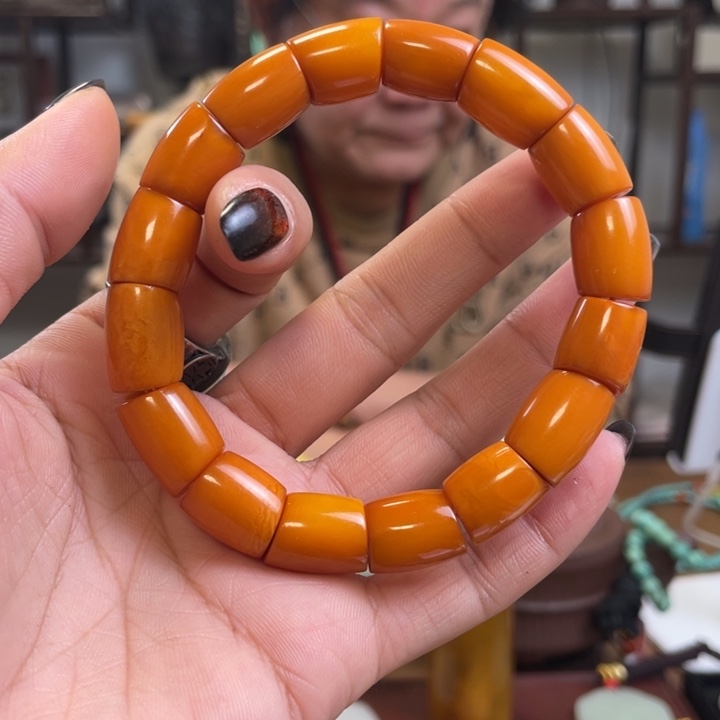 蜜蜡颈饰未镶嵌蜜蜡