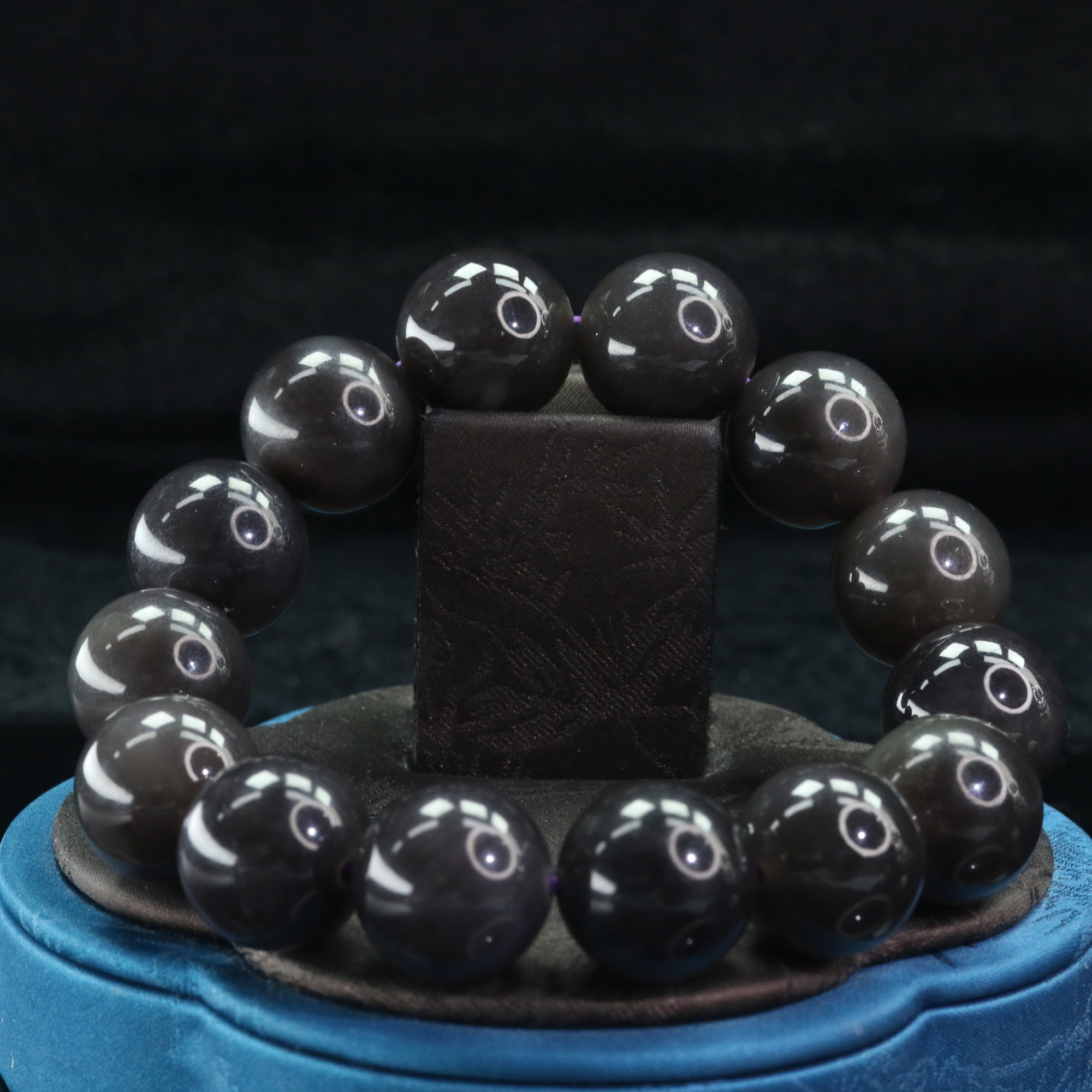 17和田玉帝紫手串/300406上海嘉禾拍卖