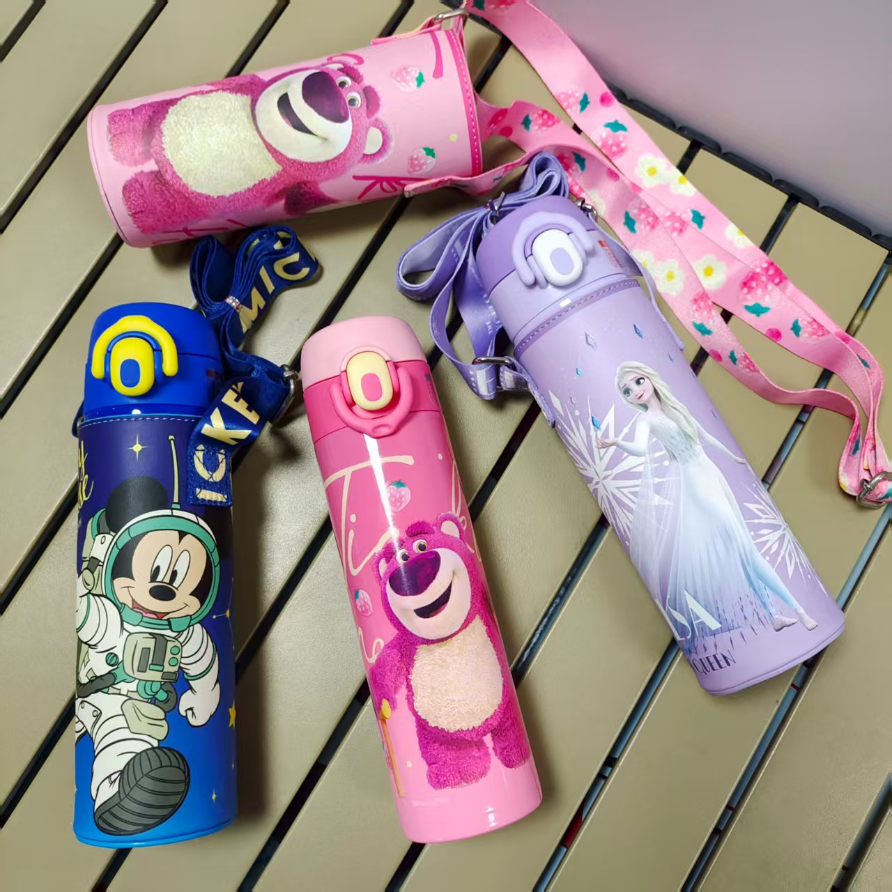 便携弹跳直饮保温杯WD-3676杯套款