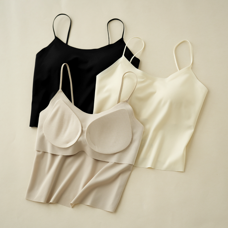 【贴身日记】零碳兰精莫代尔女士免穿文胸背心88646