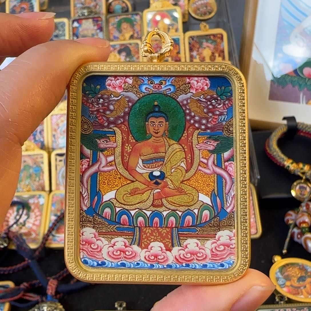 吊坠?*阿弥陀佛热贡唐卡