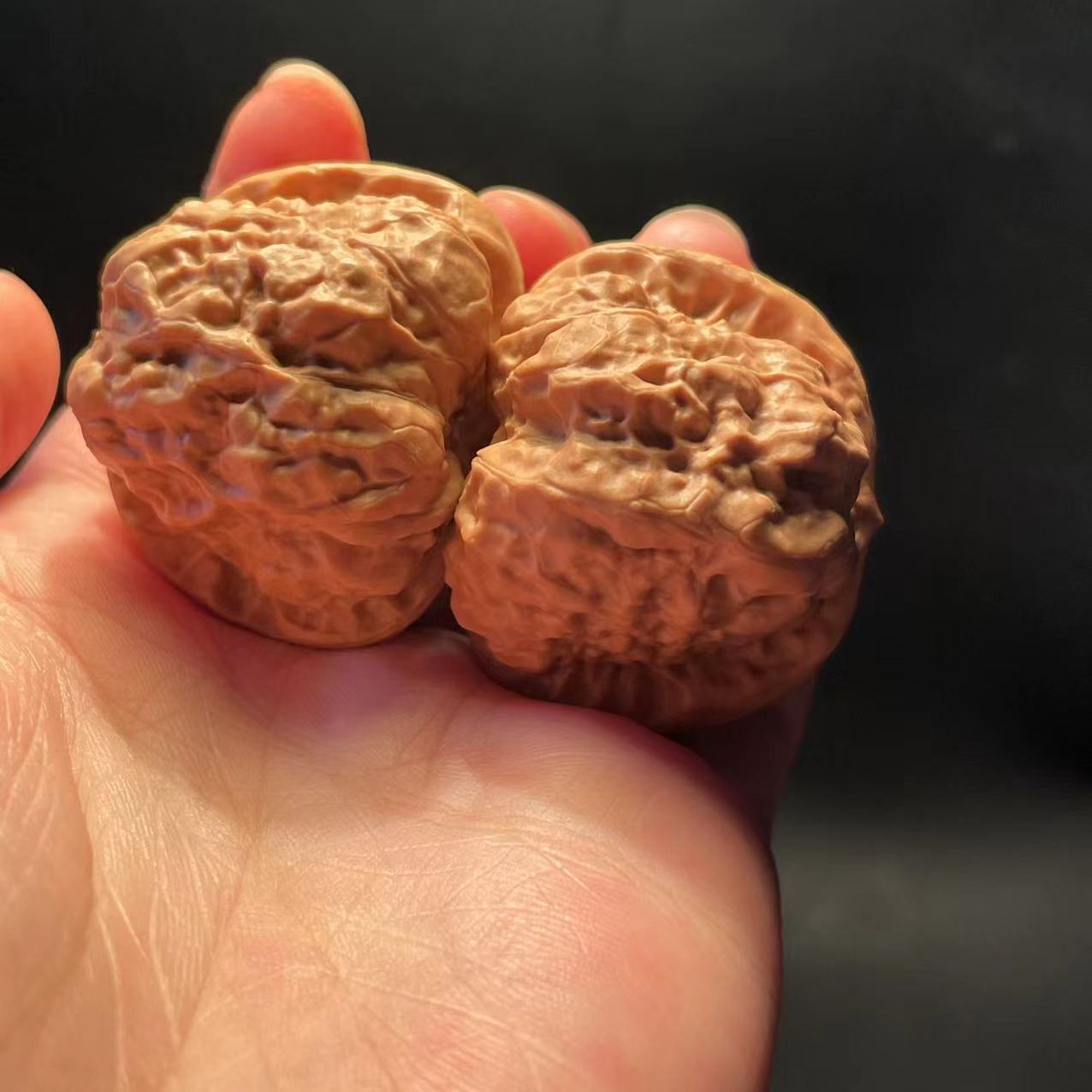 37-38左右打好底野生延庆蛤蟆头对核桃文玩核桃