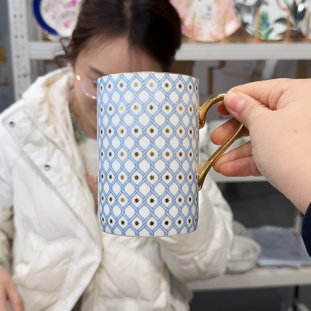 骨瓷高骨马克杯400ml一只外贸尾单瑕疵品不忒不还 