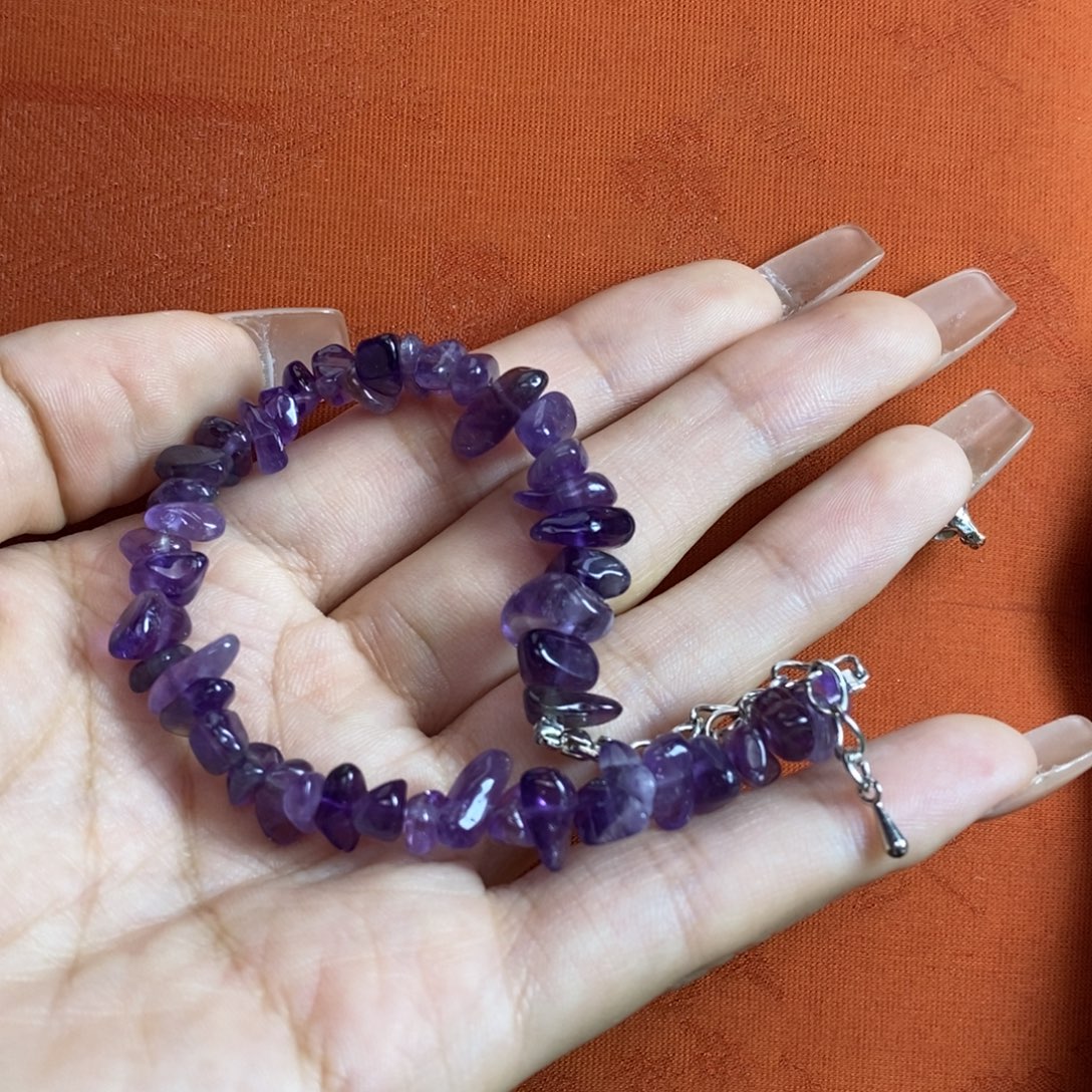 令***月未镶嵌珠宝半成品紫晶