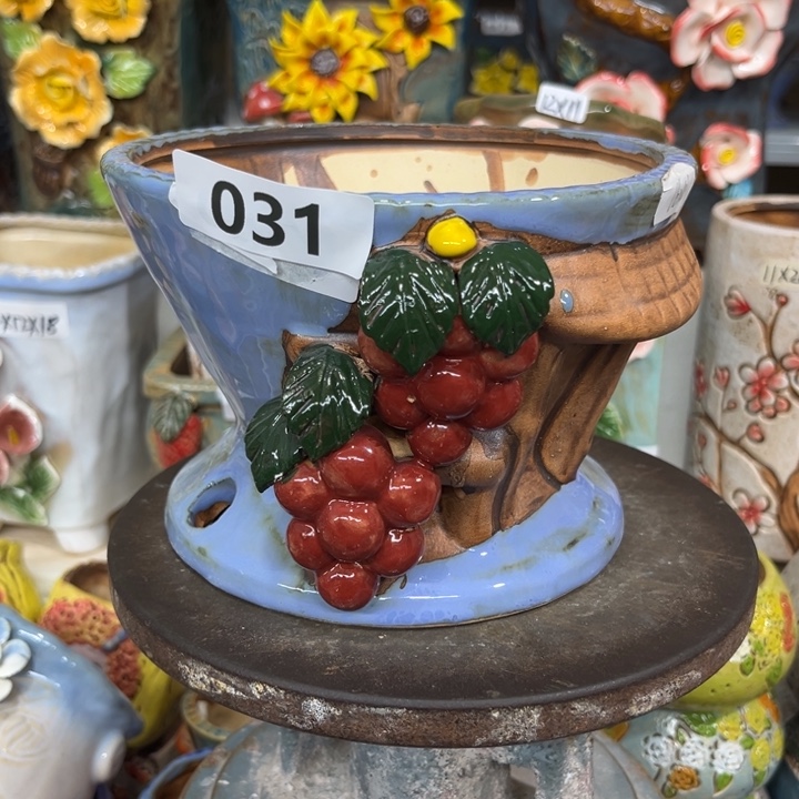 紫砂花盆粗陶材质多肉花盆