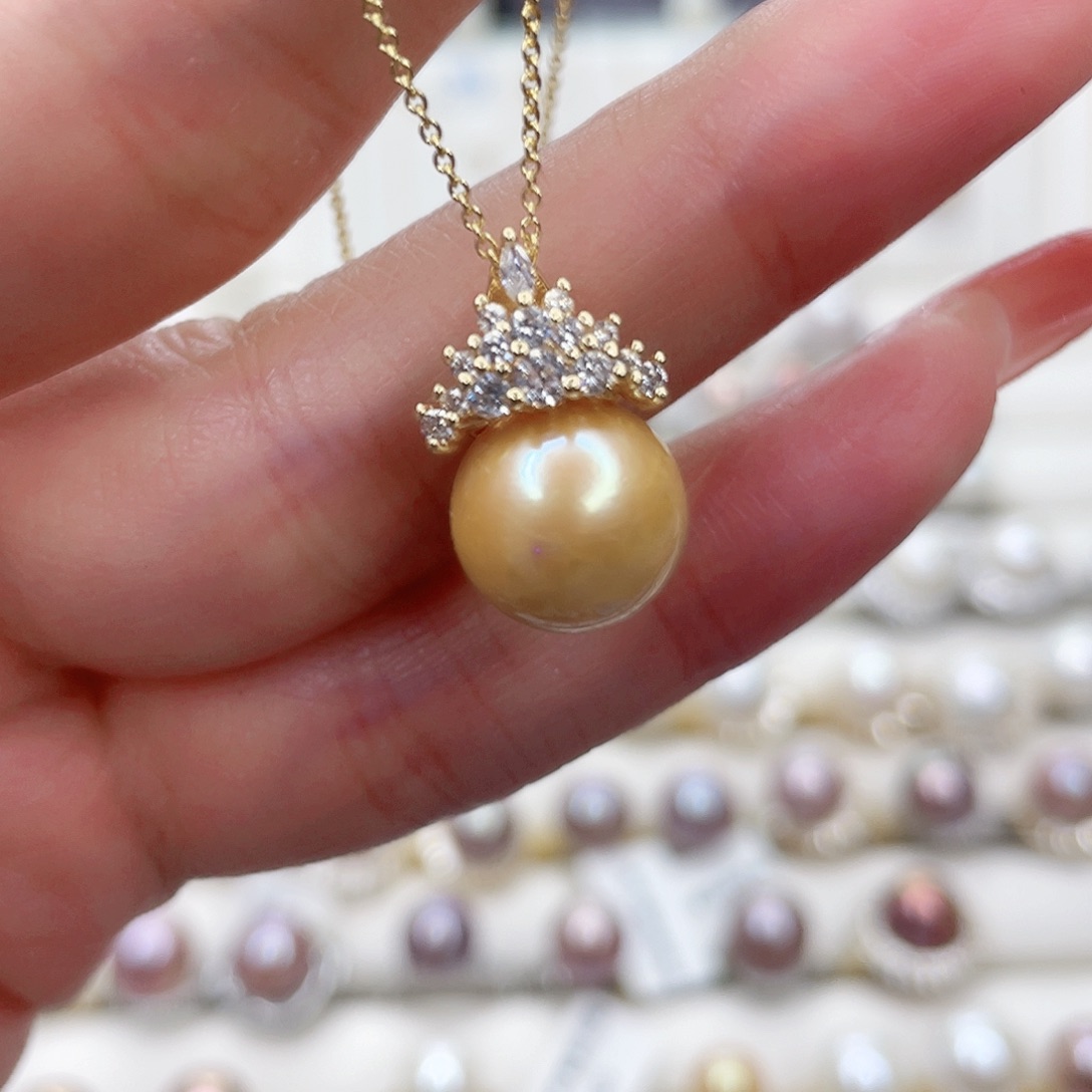 淡水珍珠吊坠(赠链)合金