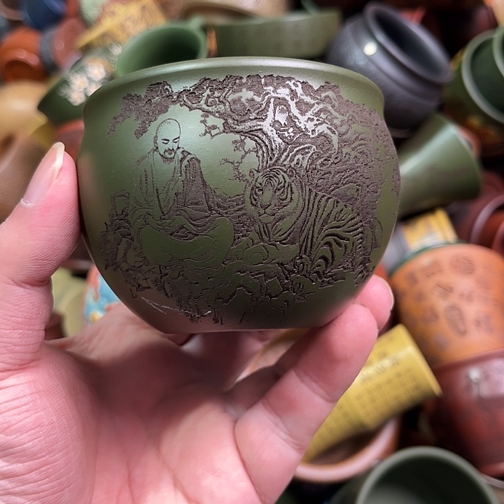 紫砂茶杯全手工紫砂主人杯