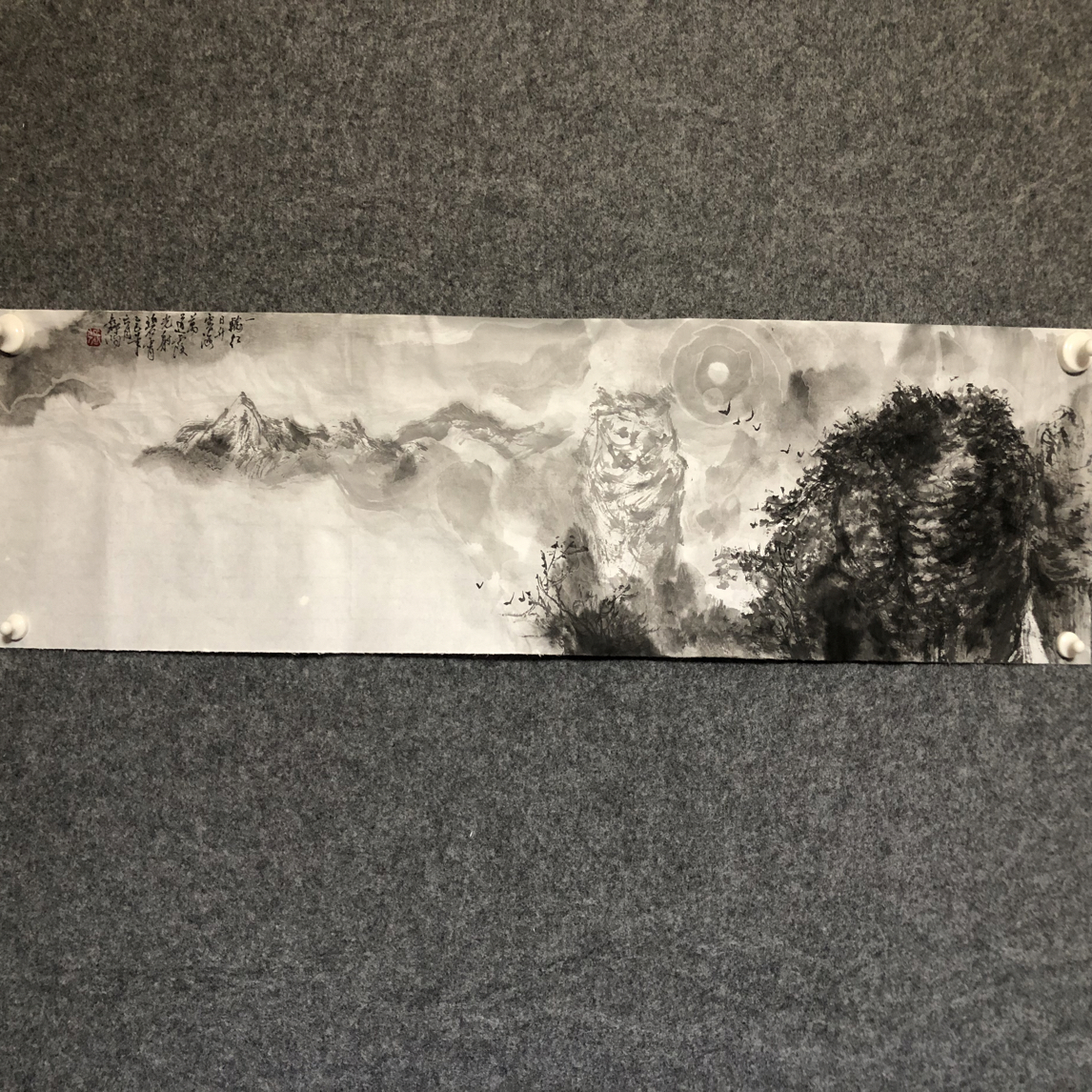 水墨大写意山水作品