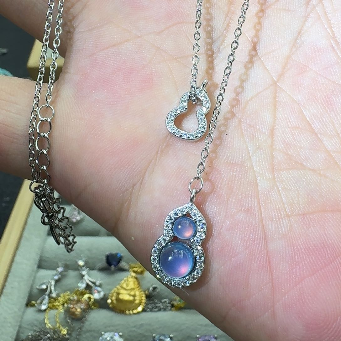 托帕石戒指银S925镶嵌