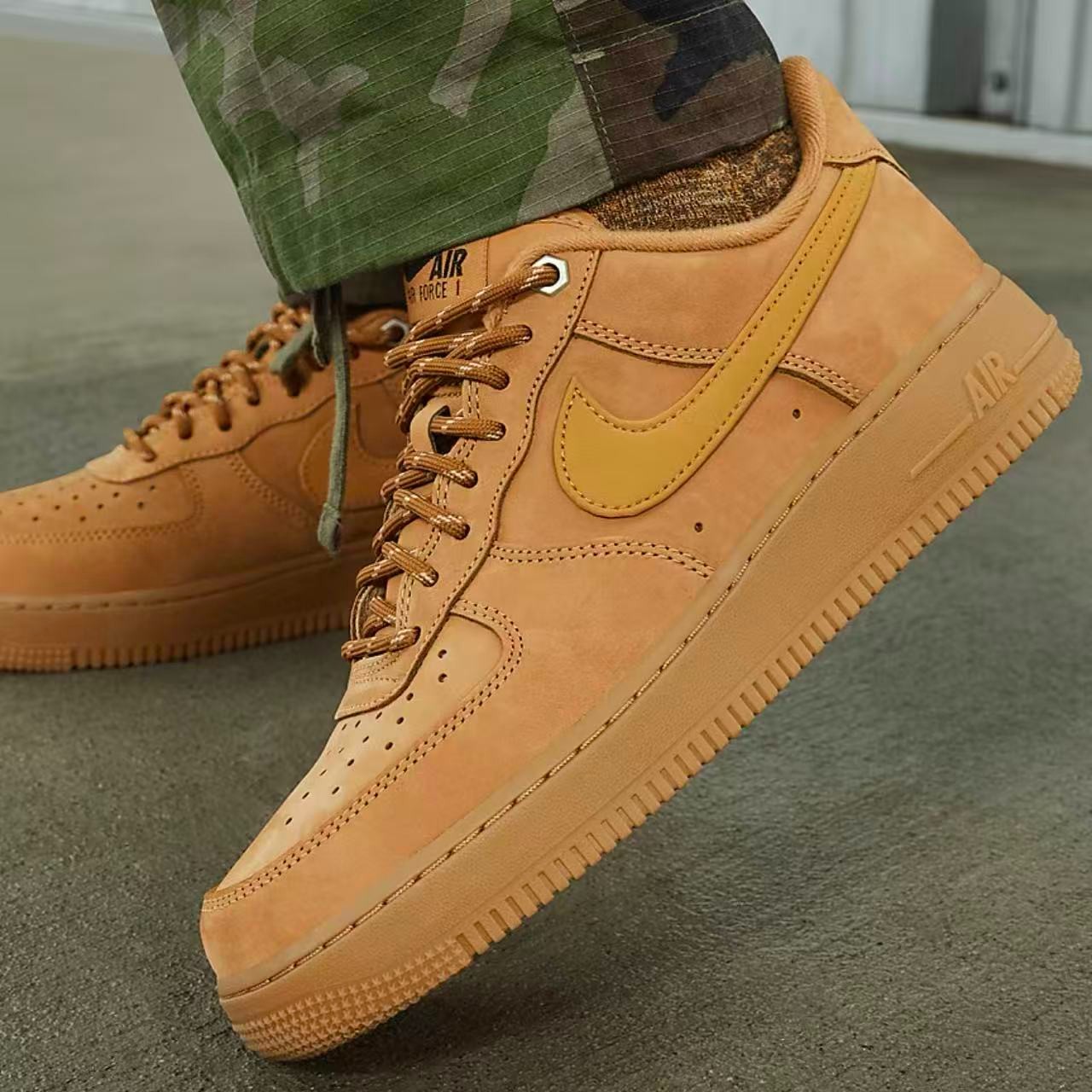 NIKE/耐克【双旦狂欢季】AF1小麦女子经典休闲板鞋FZ7372200