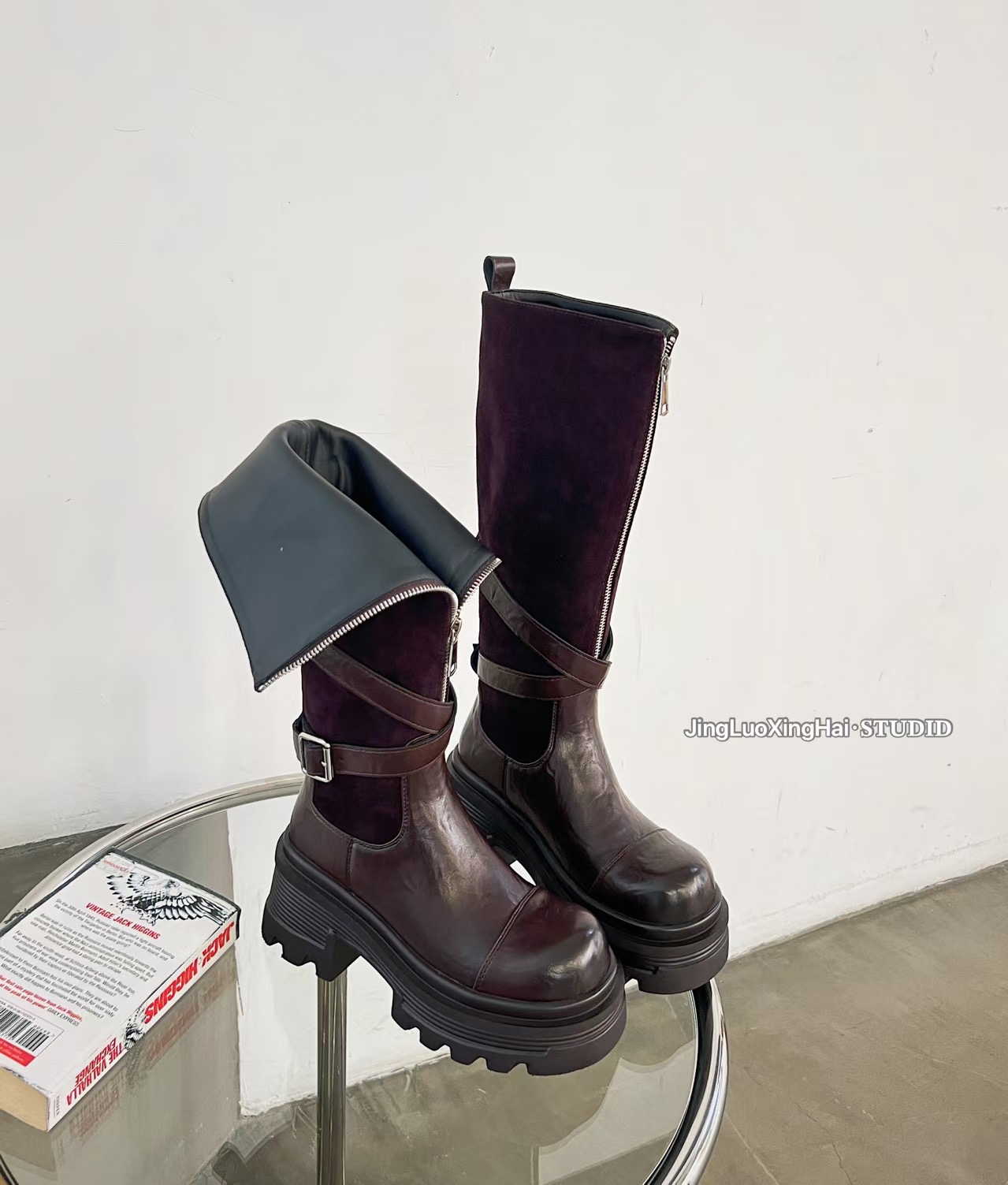 YBLH「8cm增高·松糕长靴」0152