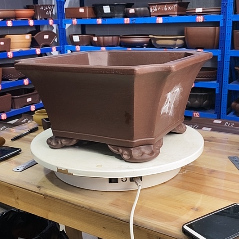 紫砂花盆夕**点宜兴紫砂工艺品