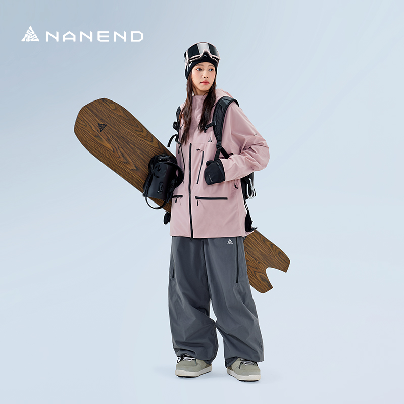 Nanend南恩2025新款防风滑雪服套装P棉防水保暖单板雪服衣裤套装