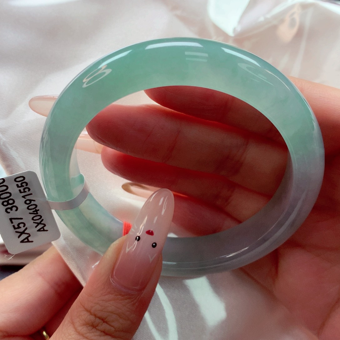 翡翠未镶嵌手镯22（28号）