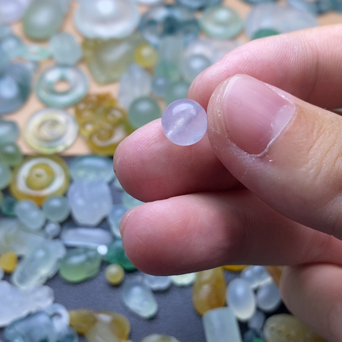 定制翡翠未镶嵌静****行珠子