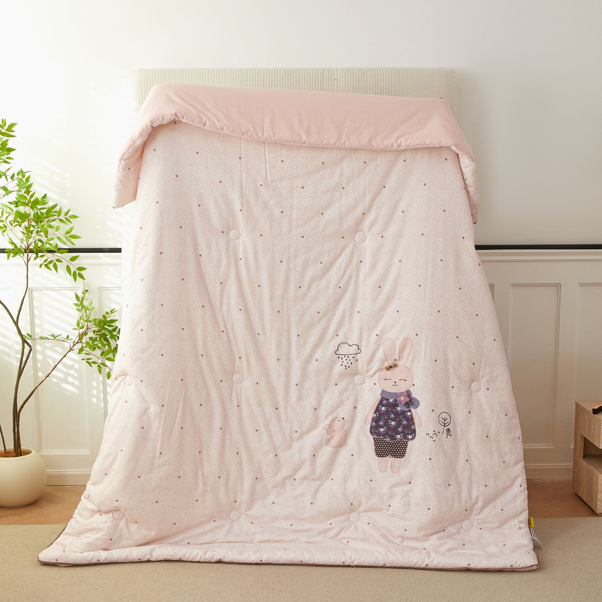 【居家好物】糖巴巴婴幼儿纯棉双层纱t细胞能量养生被春秋加厚被芯