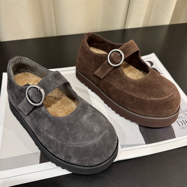 圆头玛丽珍鞋秋季透气女鞋小皮鞋乐福鞋豆豆鞋厚底