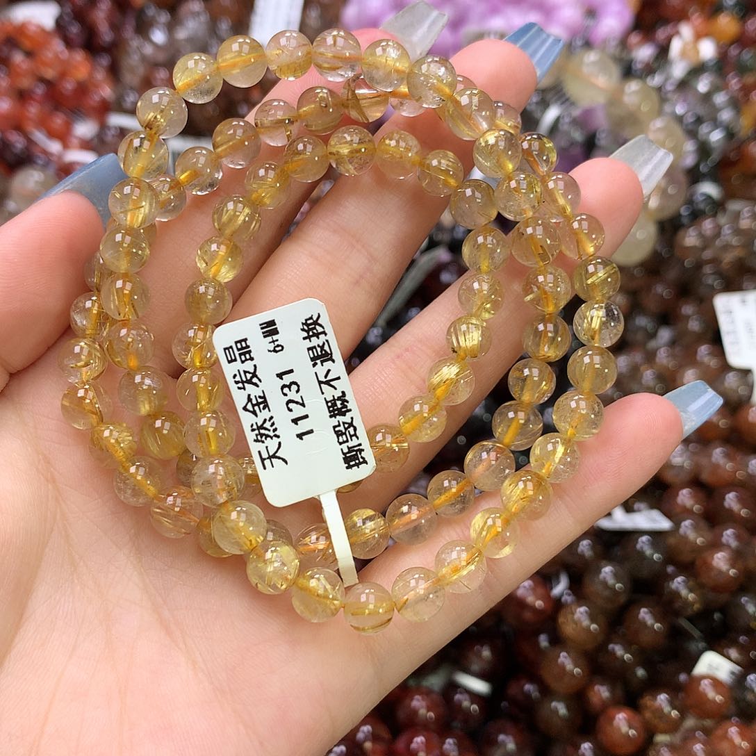 水晶手链未镶嵌，