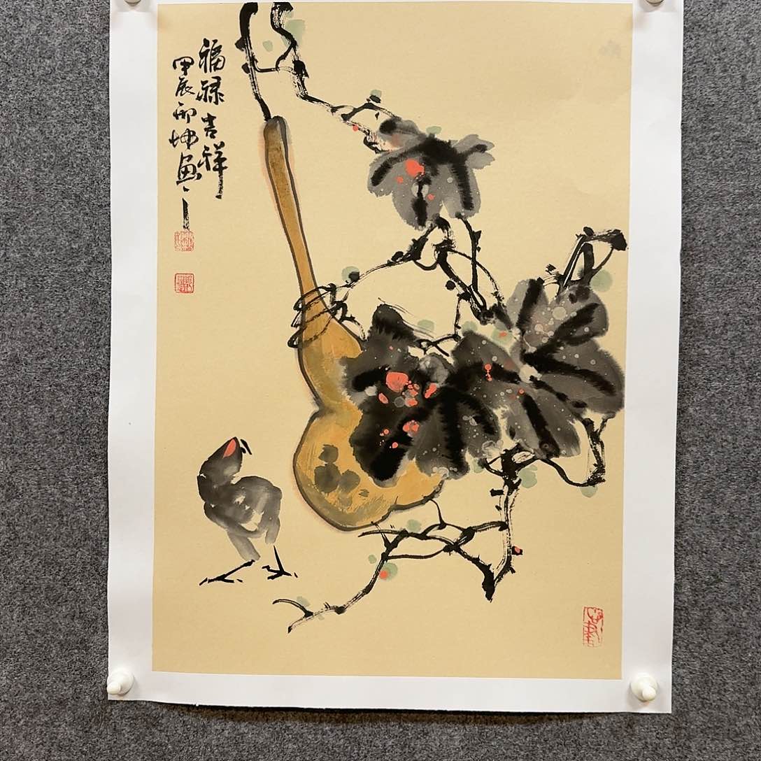 国画邢坤老师手绘作品