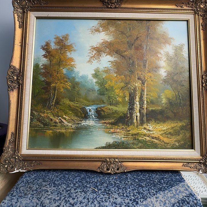 君***军中古字画作品有磕碰瑕疵拍下看