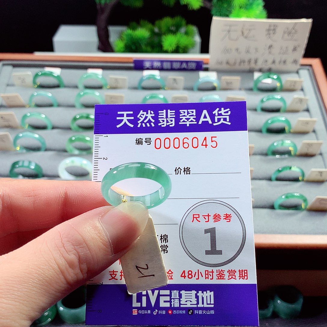 翡翠戒指未镶嵌21号