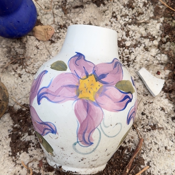 微瑕景德镇手工陶瓷花瓶