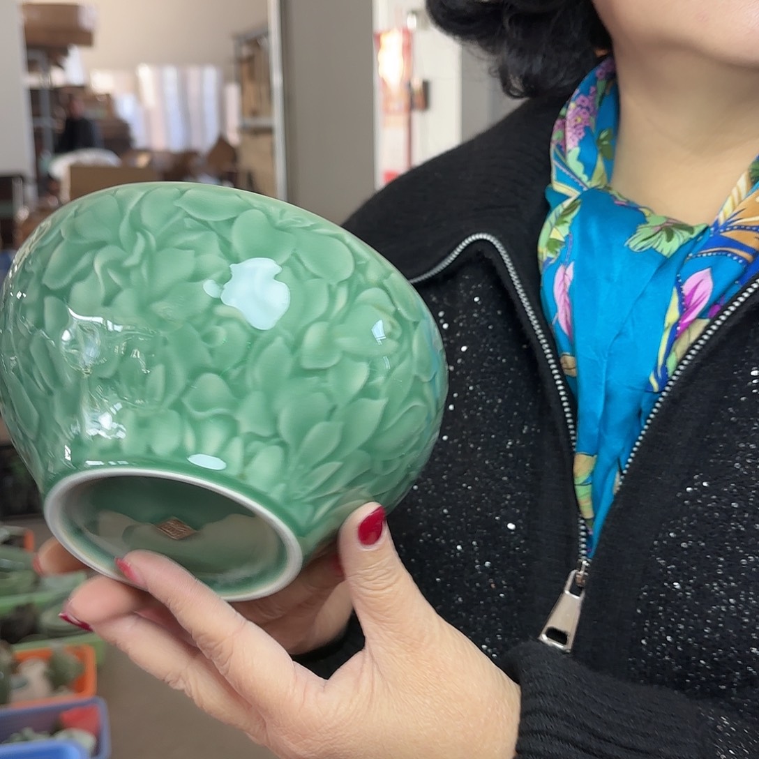 龙泉云间青瓷小米茶器