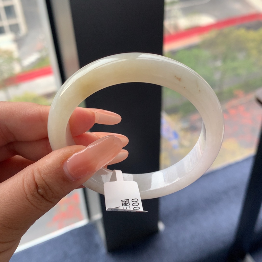 翡翠未镶嵌手镯1 57桂花糕正圈