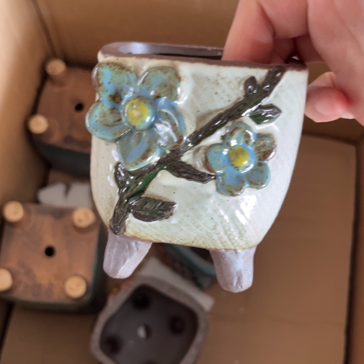 紫砂花盆粗陶材质多肉花盆