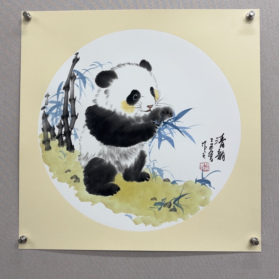 国画艺术家真人手绘