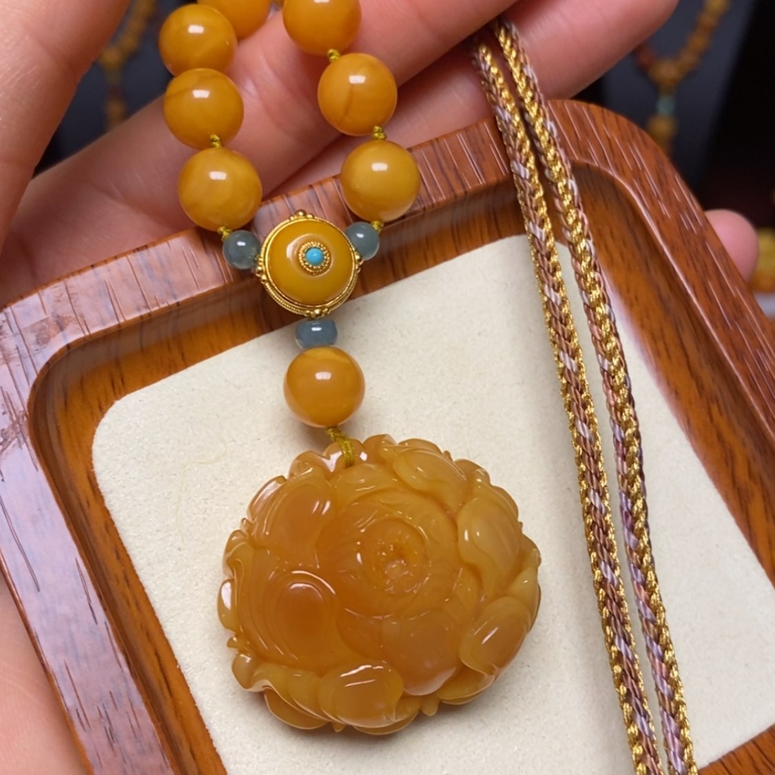 【闪购商品】蜜蜡颈饰未镶嵌项链