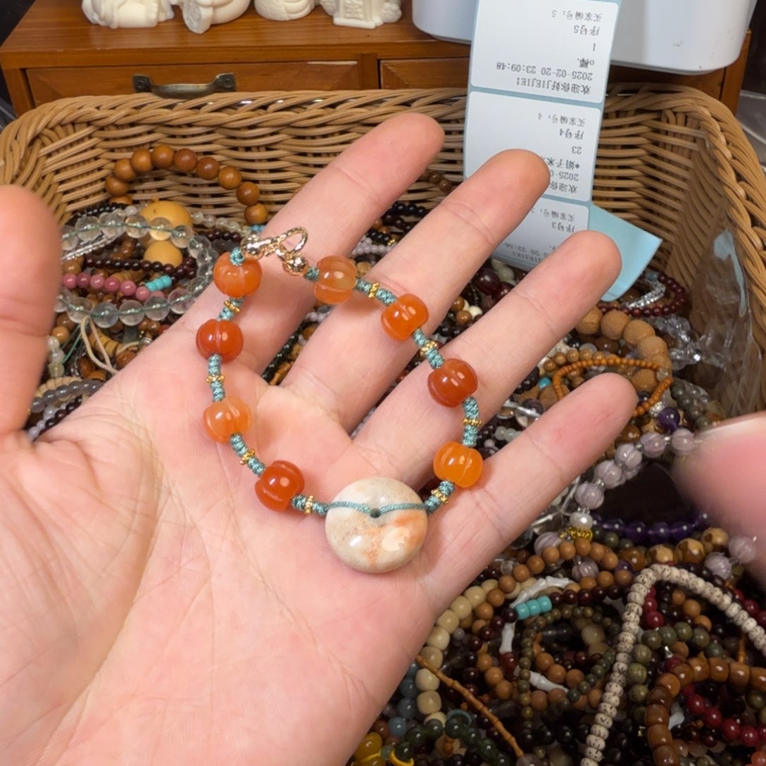 玛瑙/玉髓手链合金