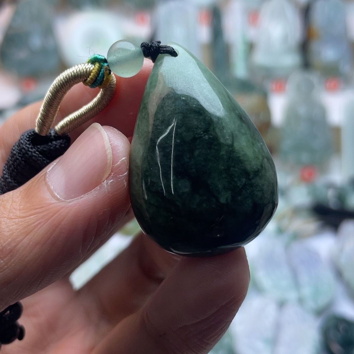 【闪购商品】颈饰未镶嵌翡翠水滴