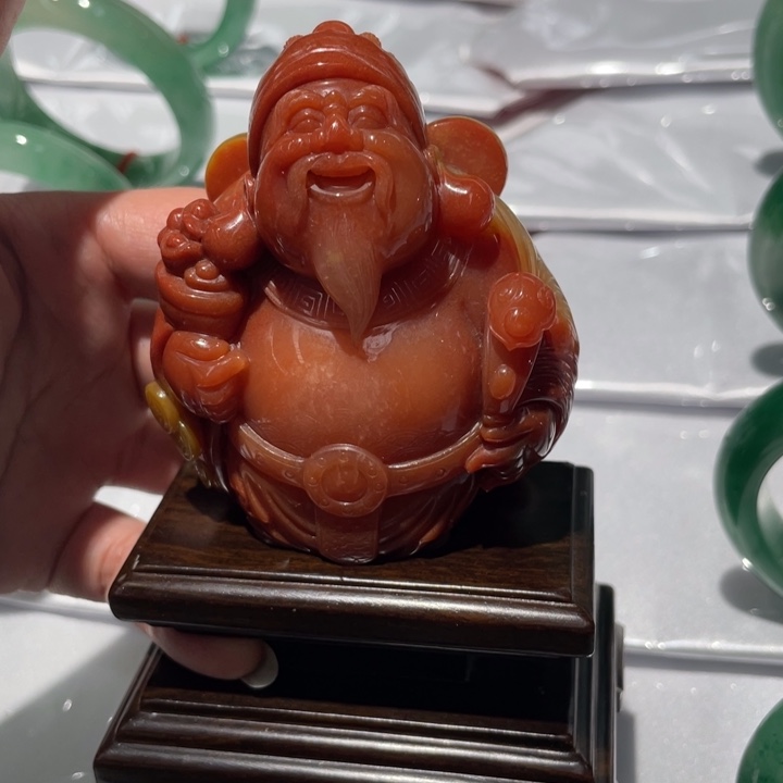 石英质玉（黄龙玉）未镶嵌颈饰