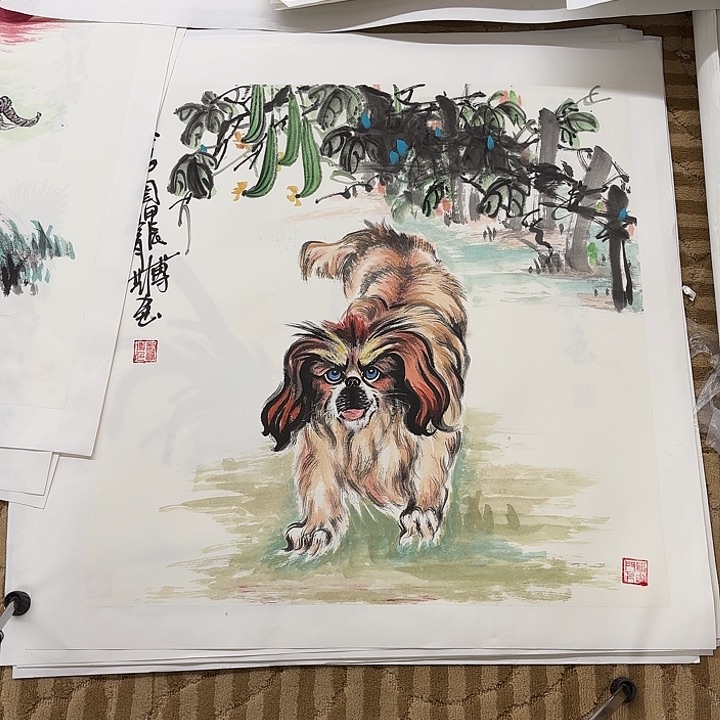 国画越***～花鸟等多种鸟类的栖息环境