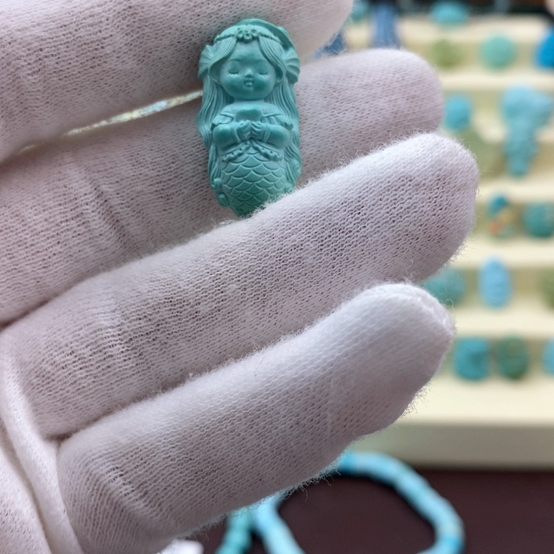 绿松石珠宝奇石未镶嵌