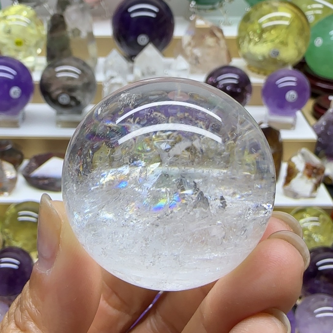 水晶珠宝半成品未镶嵌43mm