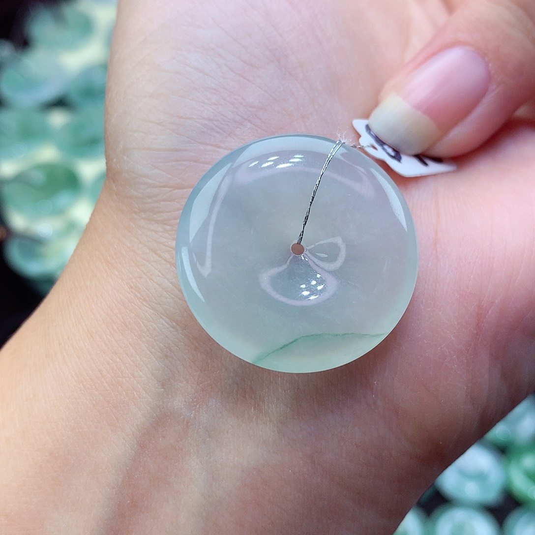 翡翠颈饰未镶嵌43尺寸27.2-5.6