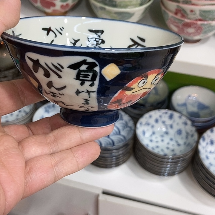 ****瓷片达摩49饭碗一只