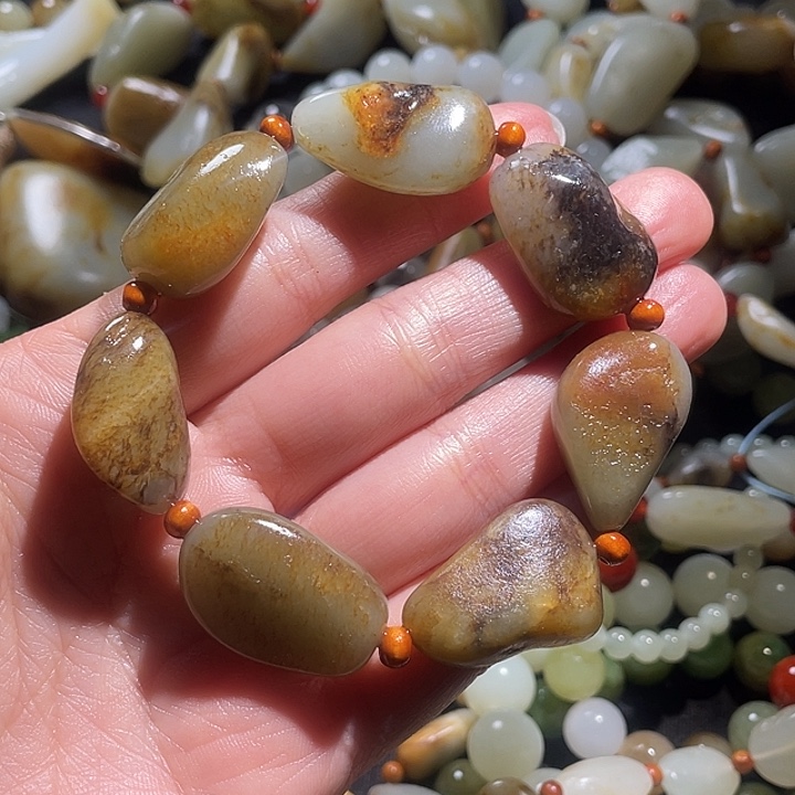 未镶嵌手链和田玉立*