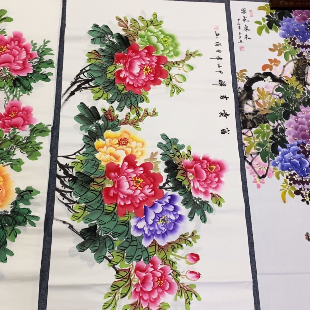 国画尺寸140✖️70四尺精品紫藤