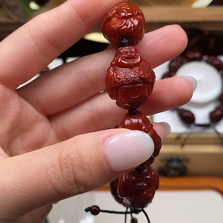 雄***鹰橄榄核手串橄榄核手串
