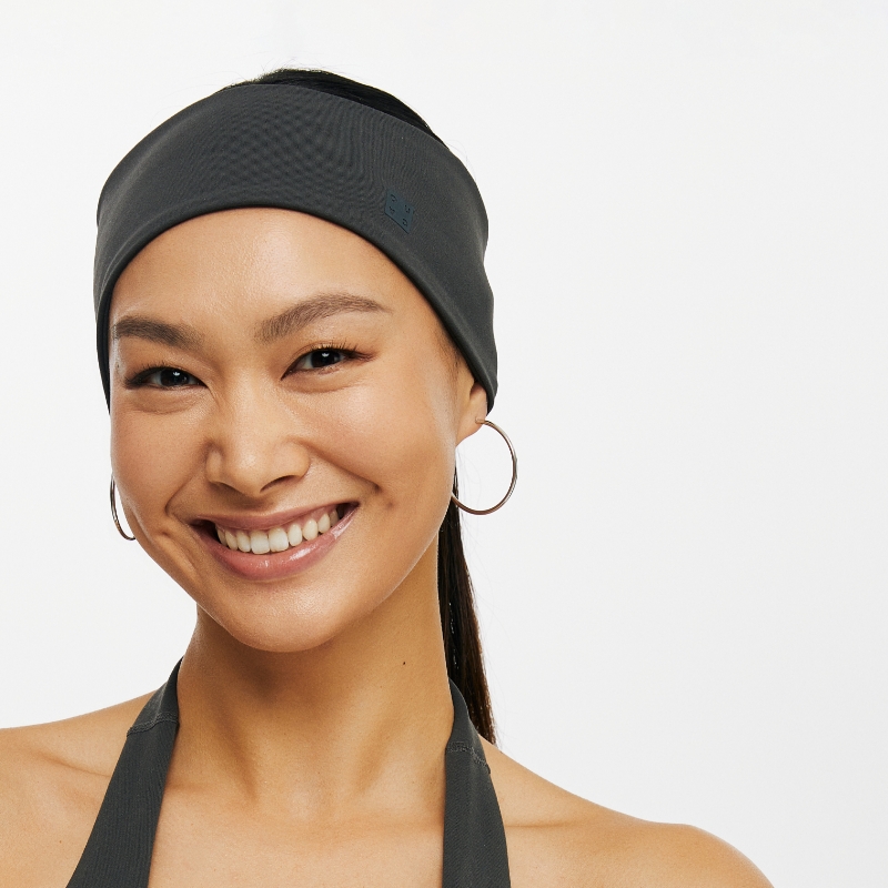 运动瑜伽止汗发带针织舒适纯色透气跑步户外运动止汗发带